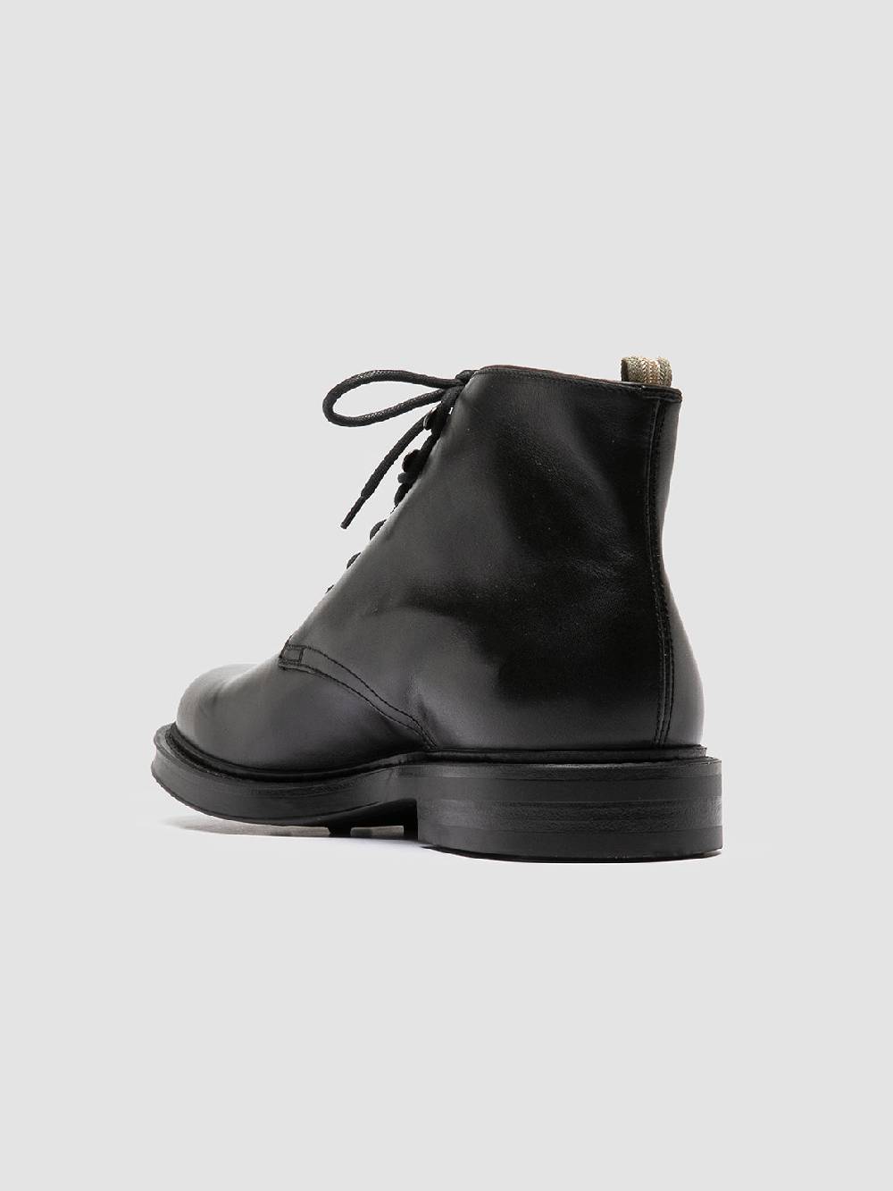 Officine Creative UNIFORM 018 Stivali Neri in Pelle Italy
