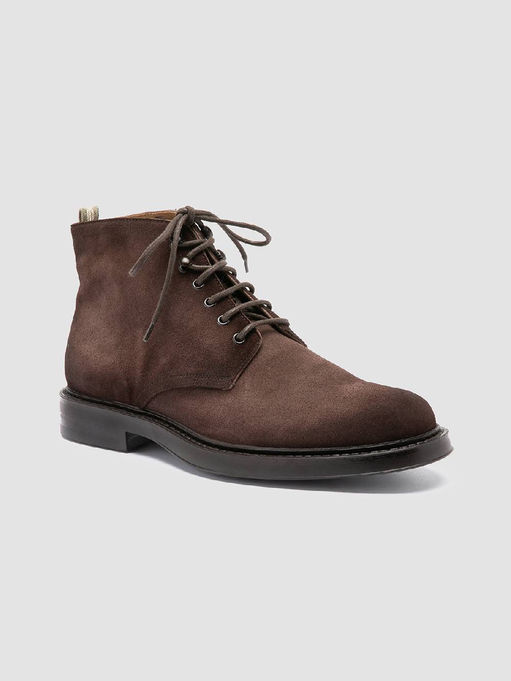 Officine Creative UNIFORM 018 Stivali Neri in Pelle Scamosciata Italia