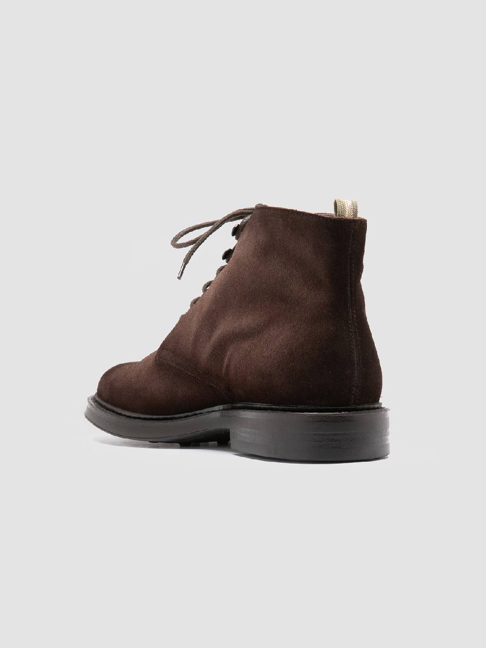 Officine Creative UNIFORM 018 Stivali Neri in Pelle Scamosciata Italia