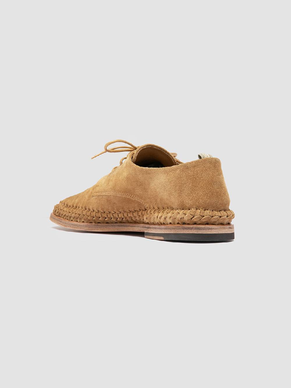 Officine Creative MILES 001 Brown suede derby shoes In Linea