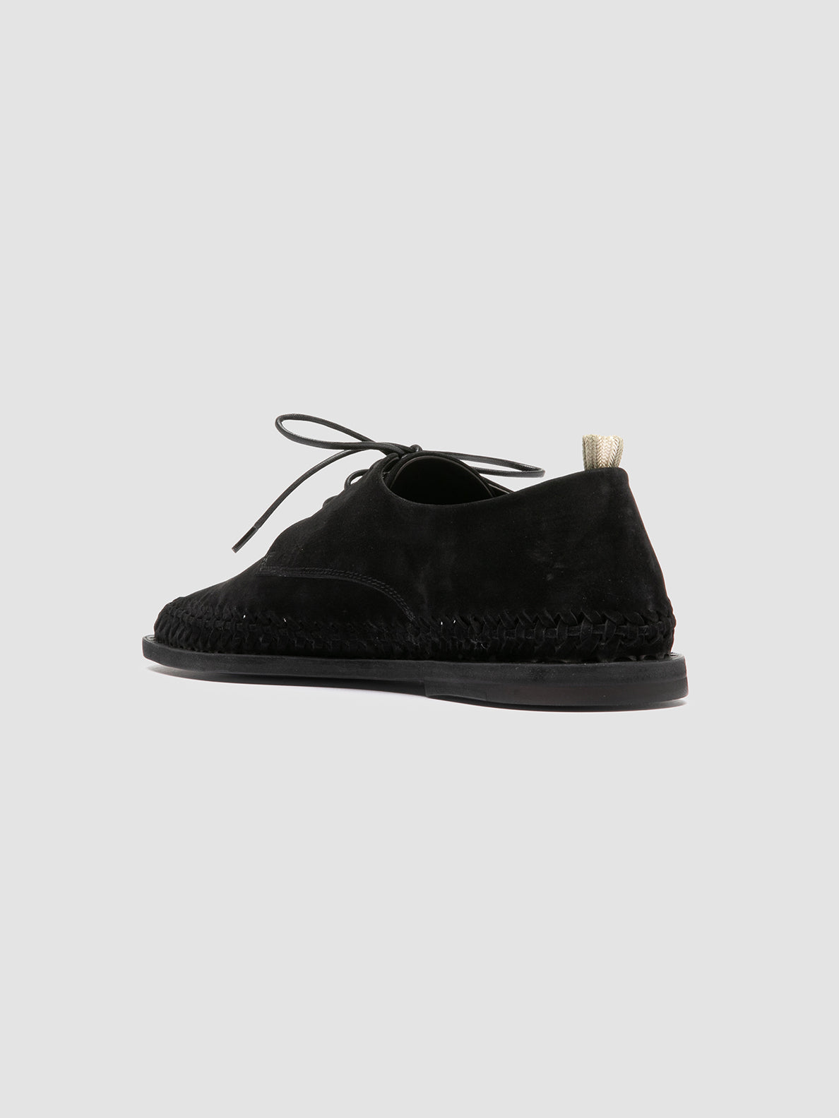 Officine Creative MILES 001 Black Suede derby shoes Nuovo