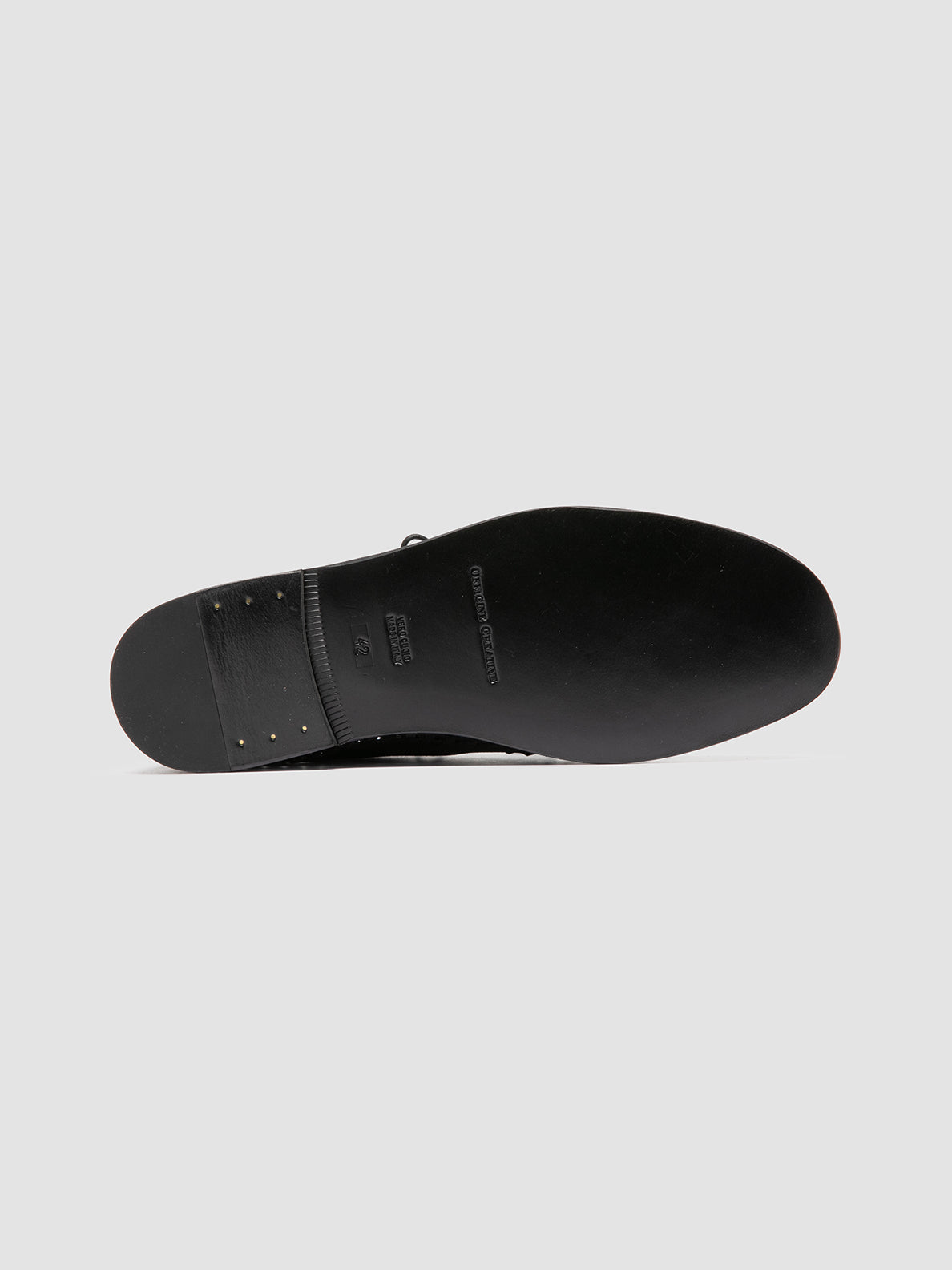 Officine Creative MILES 001 Black Suede derby shoes Nuovo