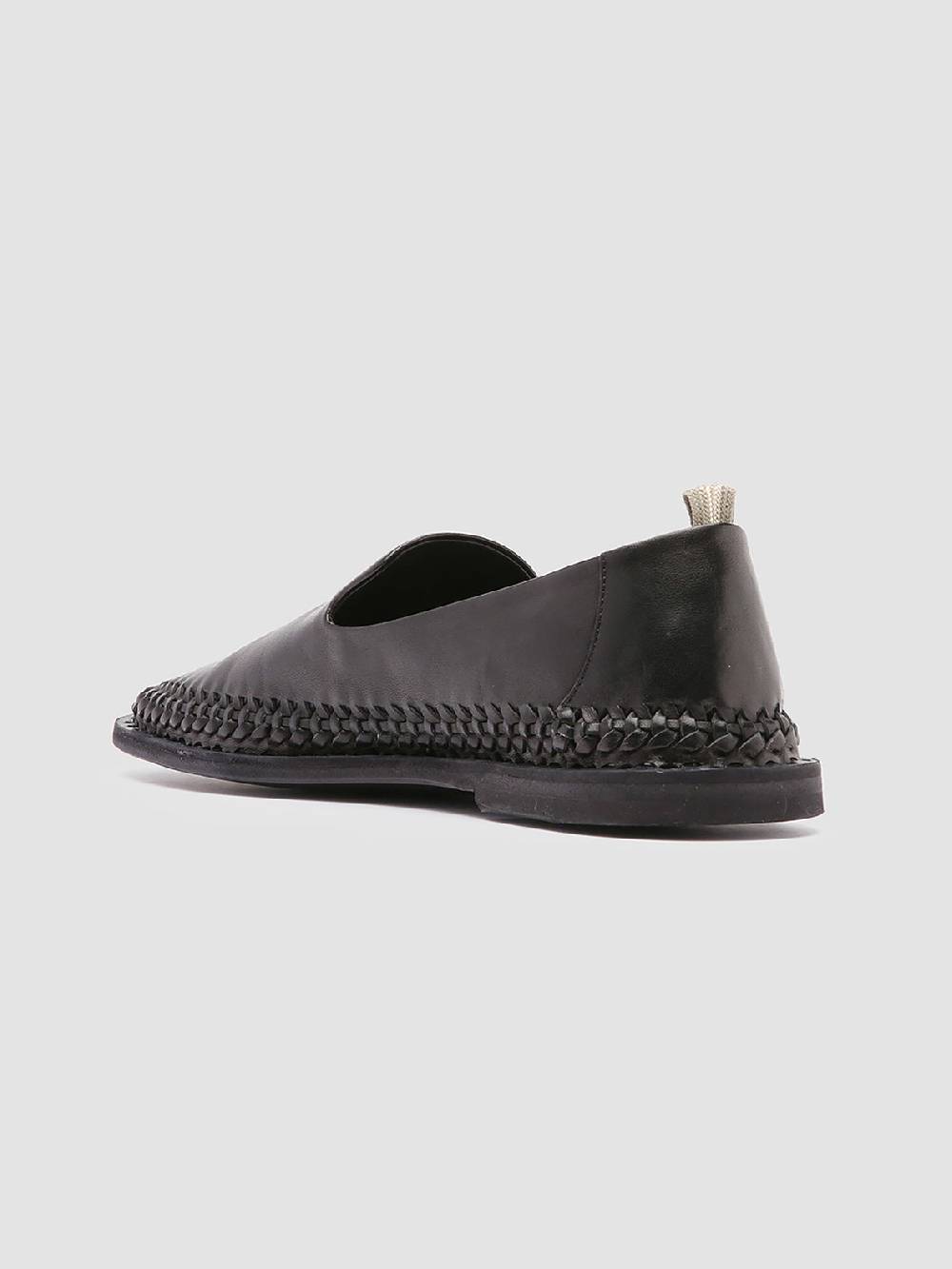 Officine Creative MILES 002 Mocassini in Nappa Nera Qualità