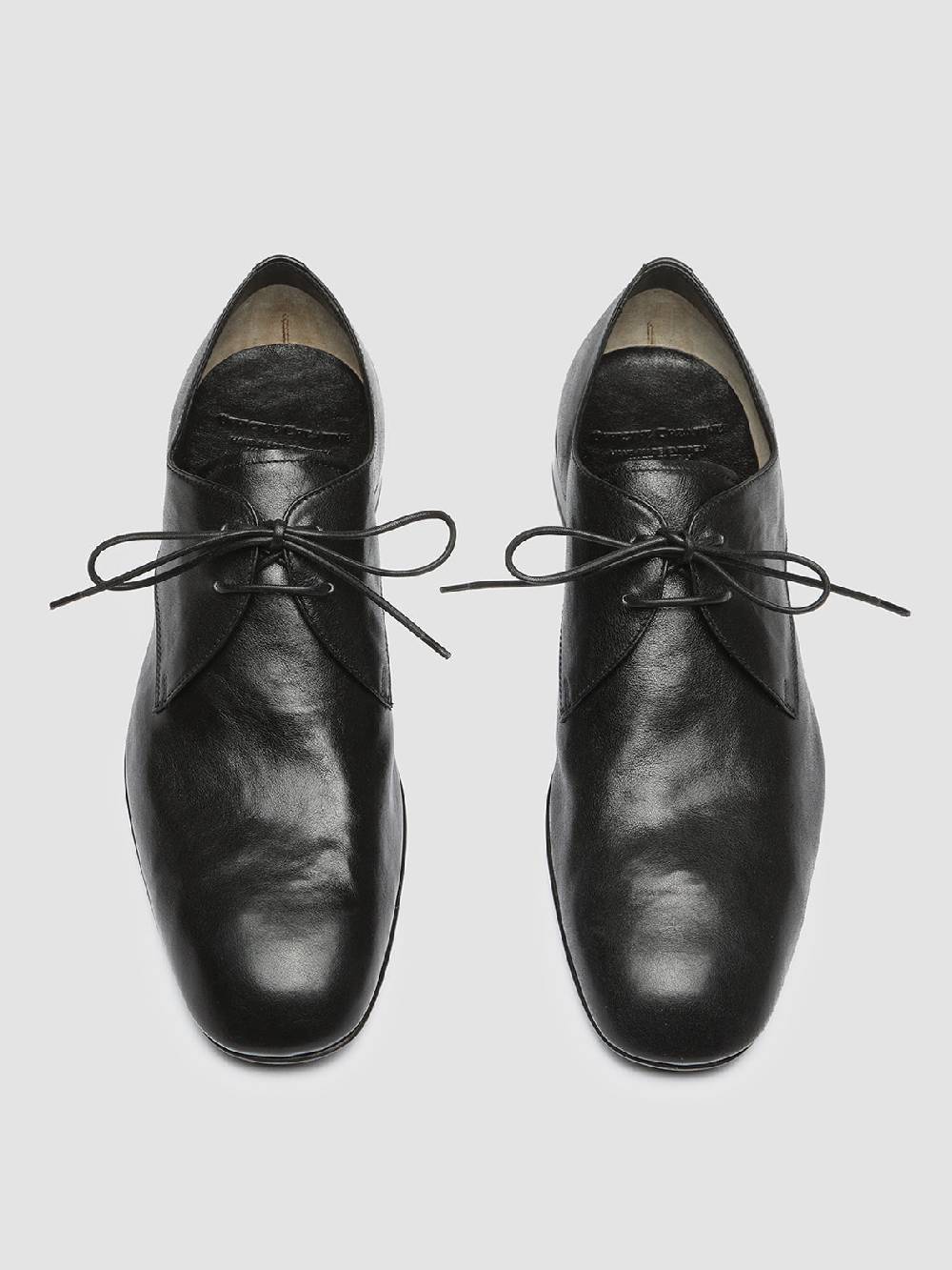 Officine Creative HARVEY 002 Black Leather Derby Shoes Vendita