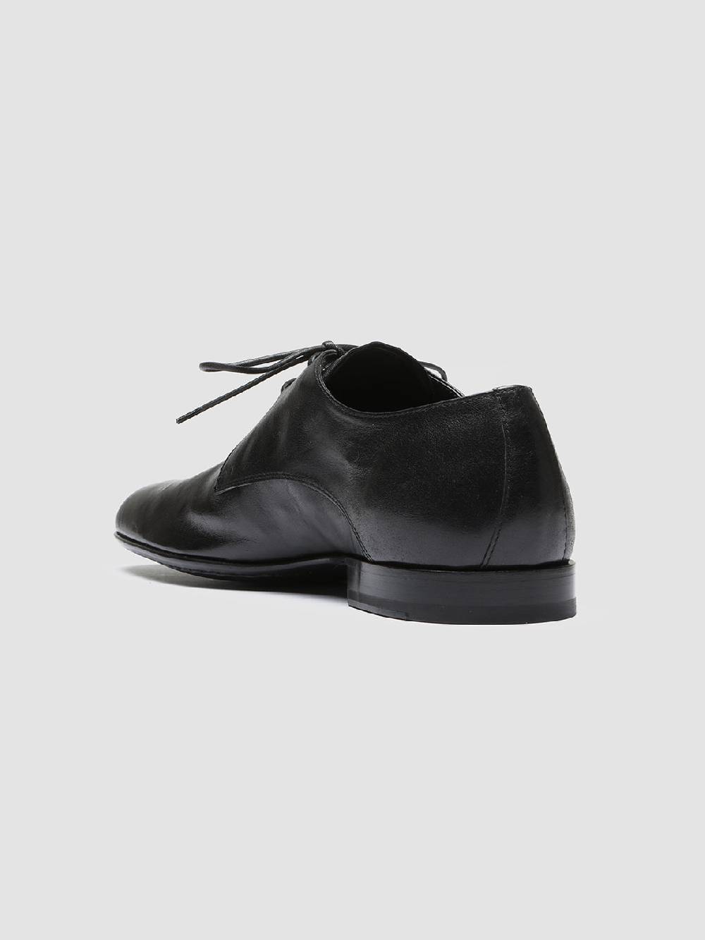 Officine Creative HARVEY 002 Black Leather Derby Shoes Vendita