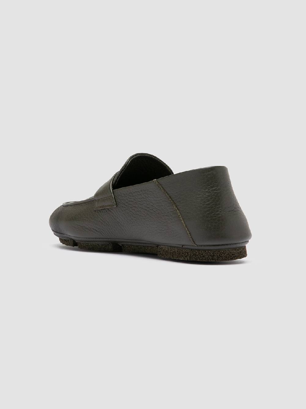 Officine Creative C-SIDE 001 Green Leather Loafers Spedizione Gratuita