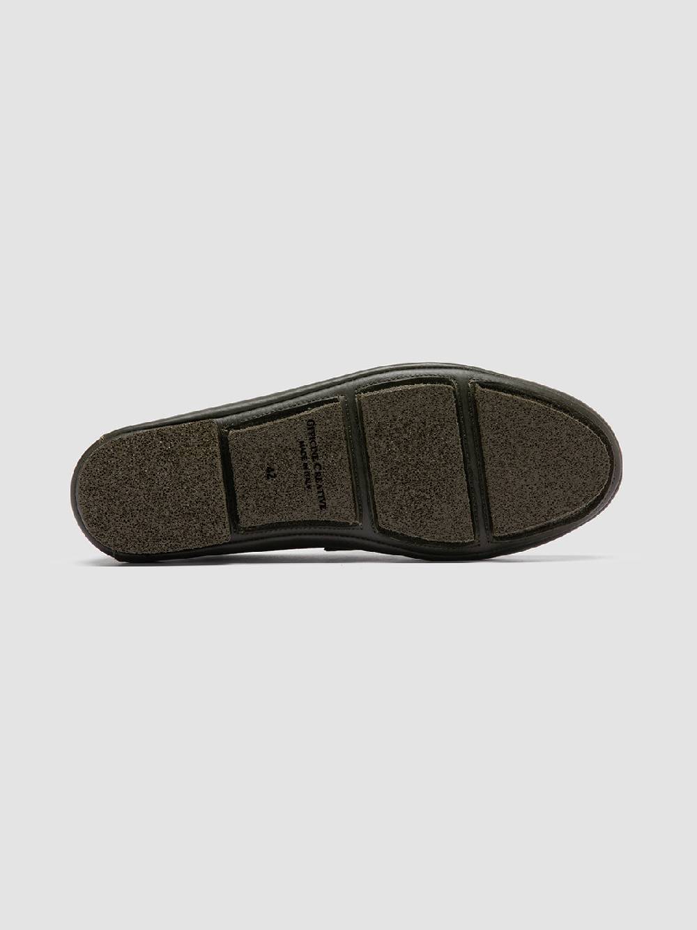 Officine Creative C-SIDE 001 Green Leather Loafers Spedizione Gratuita
