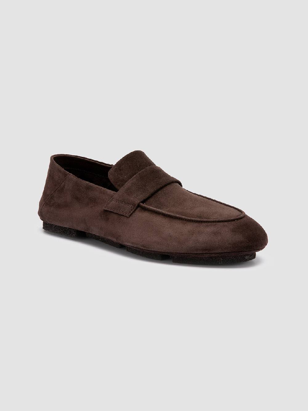 Officine Creative C-SIDE 001 Mocassini in Pelle Scamosciata Marrone Soddisfazione Garantita