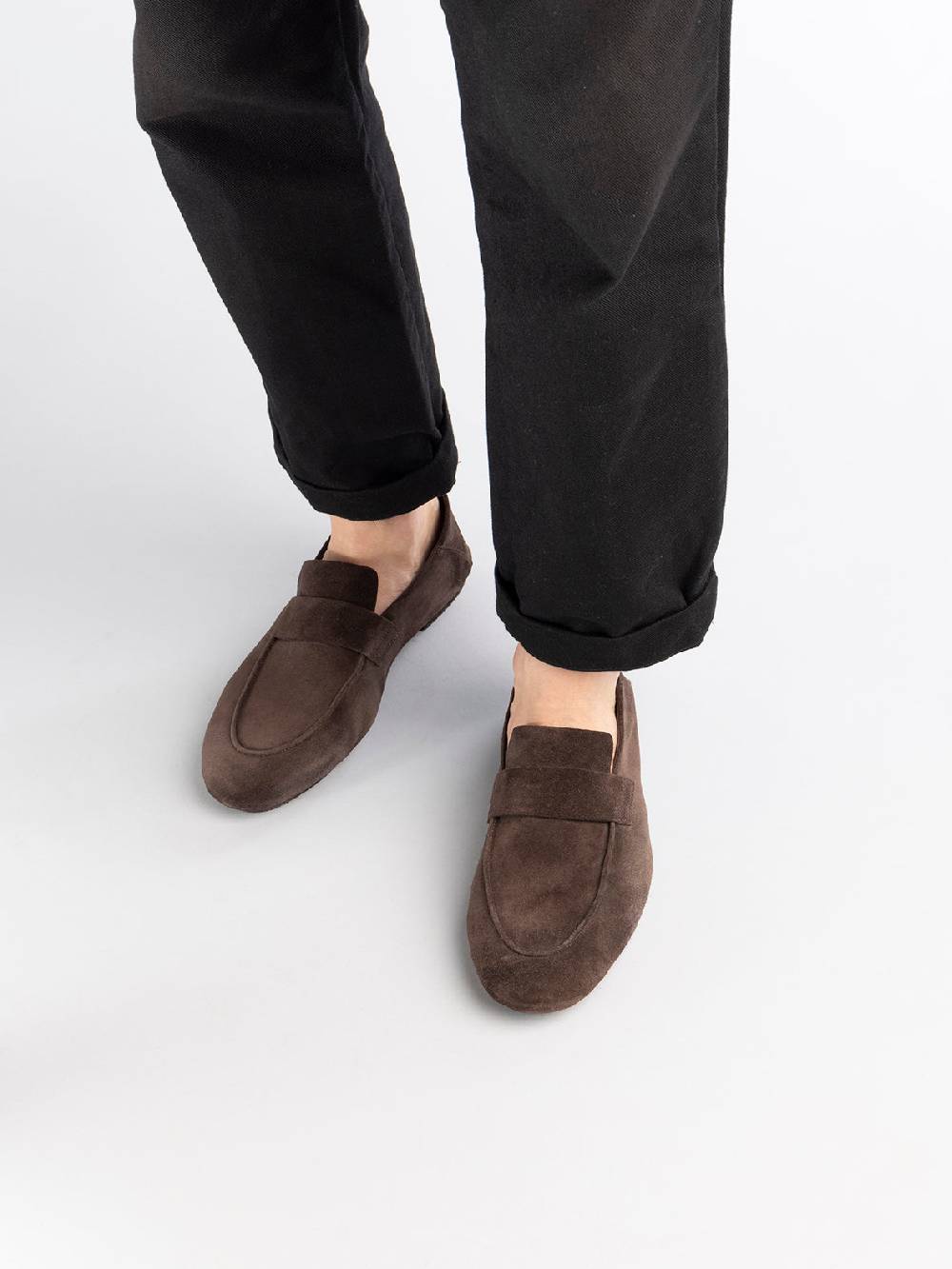 Officine Creative C-SIDE 001 Mocassini in Pelle Scamosciata Marrone Soddisfazione Garantita