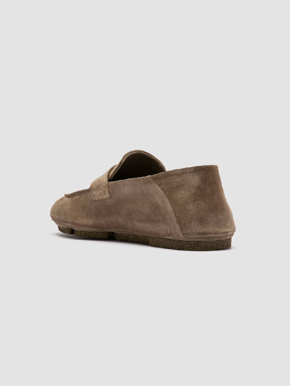 Officine Creative C-SIDE 001 Mocassini in Pelle Scamosciata Tortora Qualità Garantita