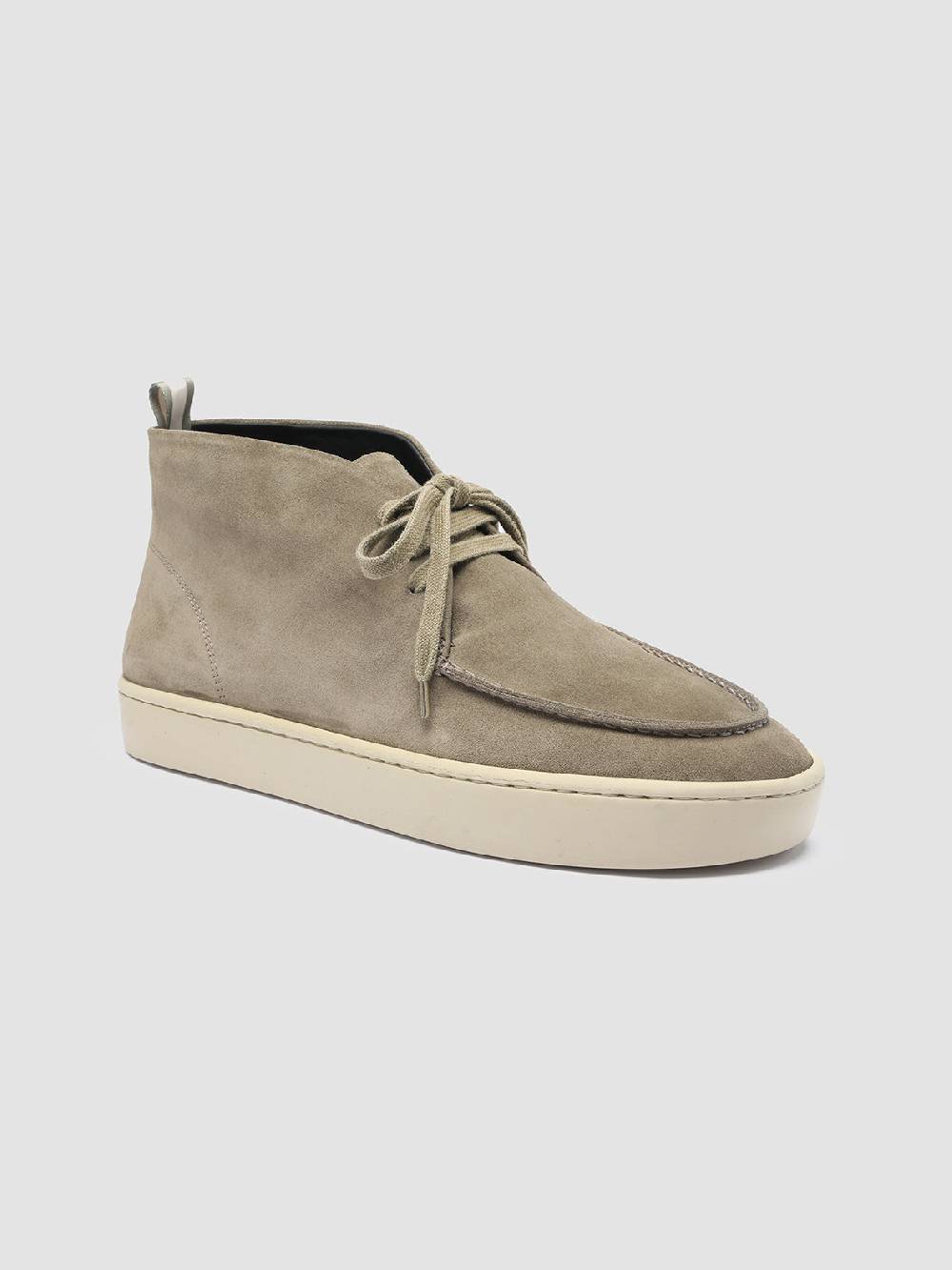 Officine Creative BUG 002 Stivali Chukka in Pelle Scamosciata Verde Shopping Online