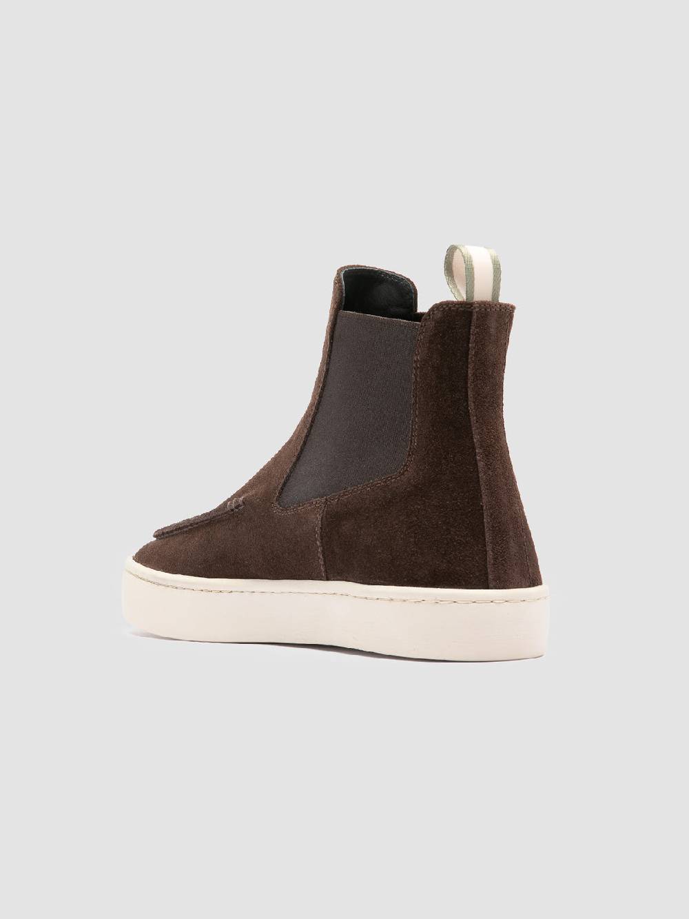 Officine Creative BUG 003 Stivaletti Chelsea in Pelle Scamosciata Marrone Prezzo Ridotto