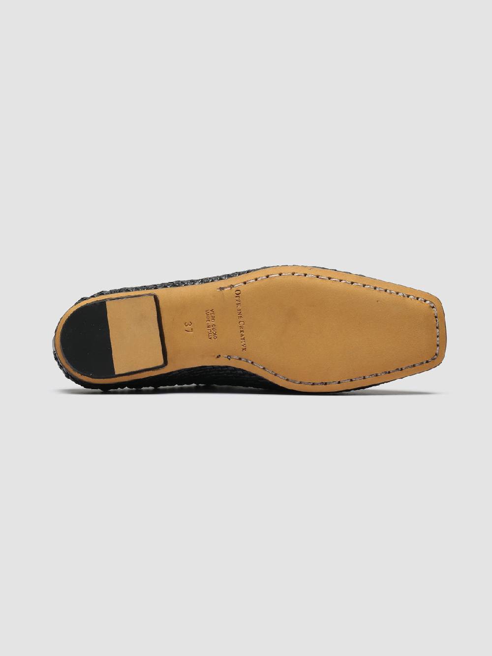Officine Creative FLOW 001 Sabot in Pelle Nera Sconto