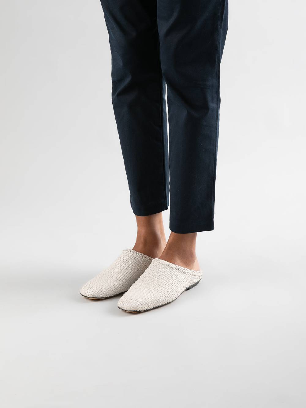 Officine Creative FLOW 001 Sabot in Pelle Nera Sconto