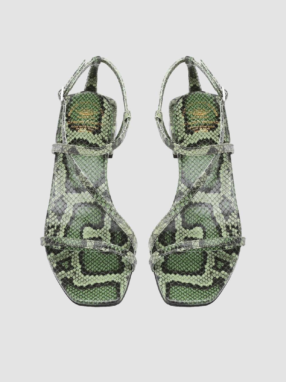 Officine Creative GILLIAN 004 Sandali in Pelle Verde Economico