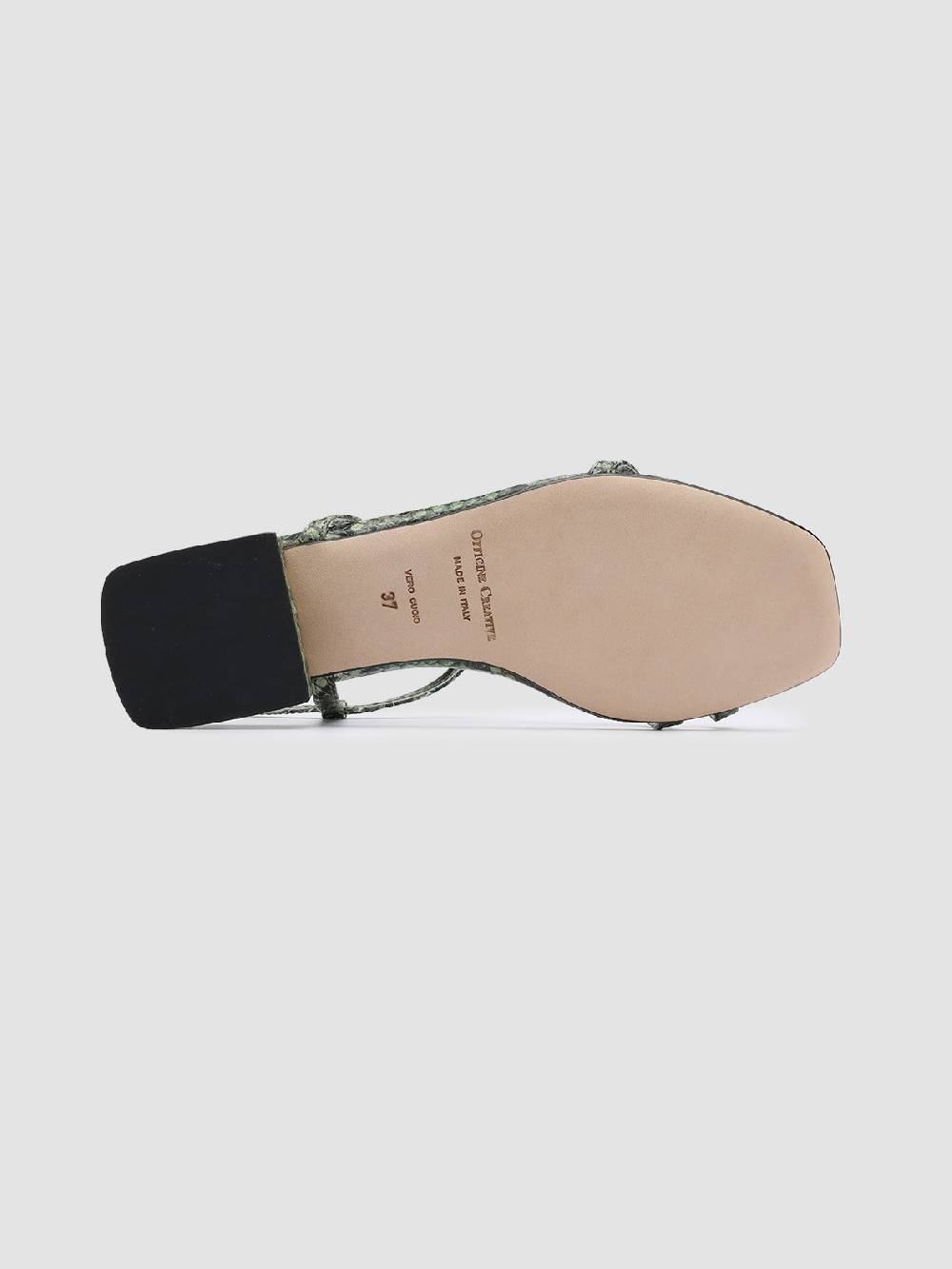 Officine Creative GILLIAN 004 Sandali in Pelle Verde Economico