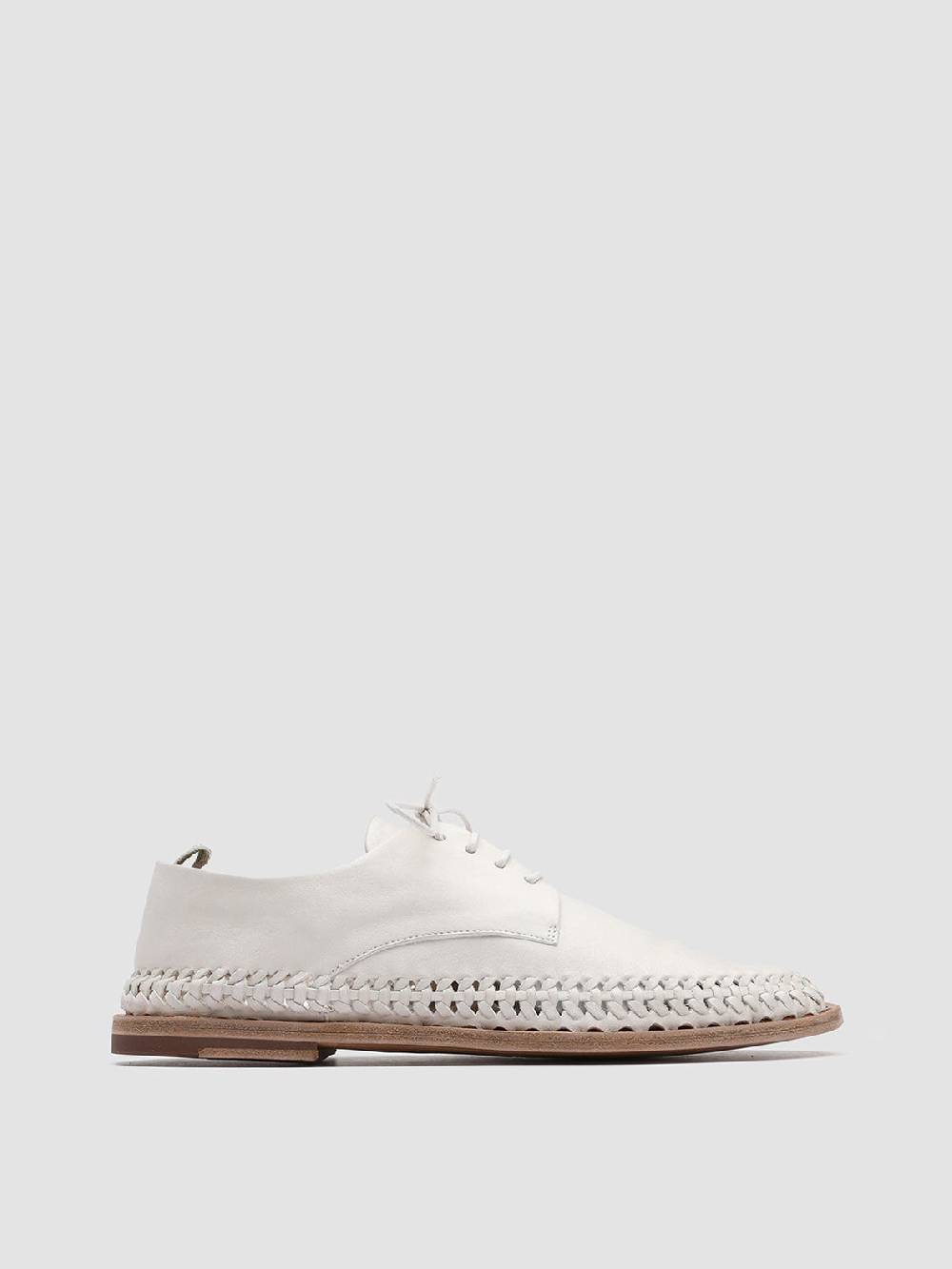 Officine Creative MABELLE 001 Derby in Nappa Bianca In Vendita