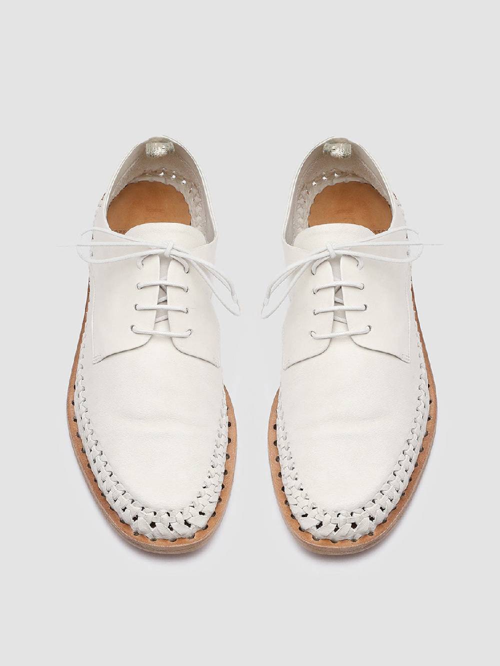 Officine Creative MABELLE 001 Derby in Nappa Bianca In Vendita