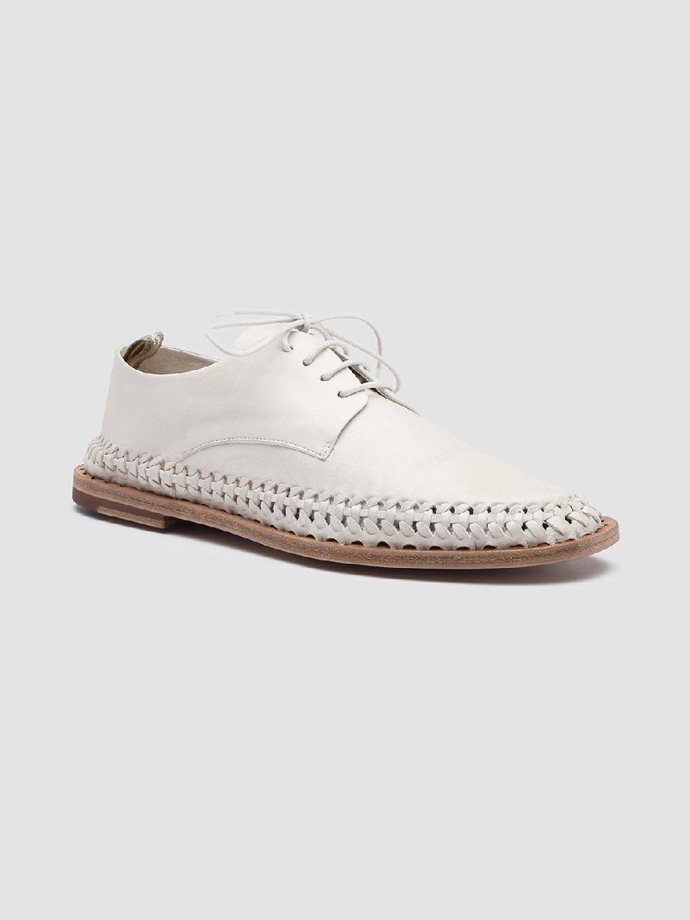 Officine Creative MABELLE 001 Derby in Nappa Bianca In Vendita