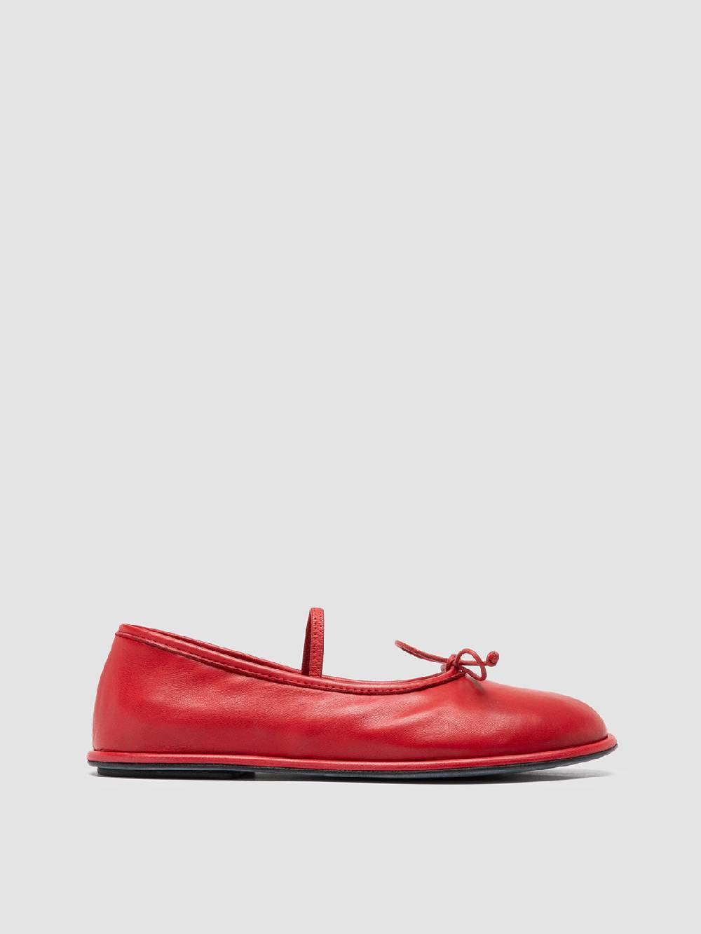 Officine Creative FONTAYNE 001 Ballerine in Pelle Rossa Vendita Calda