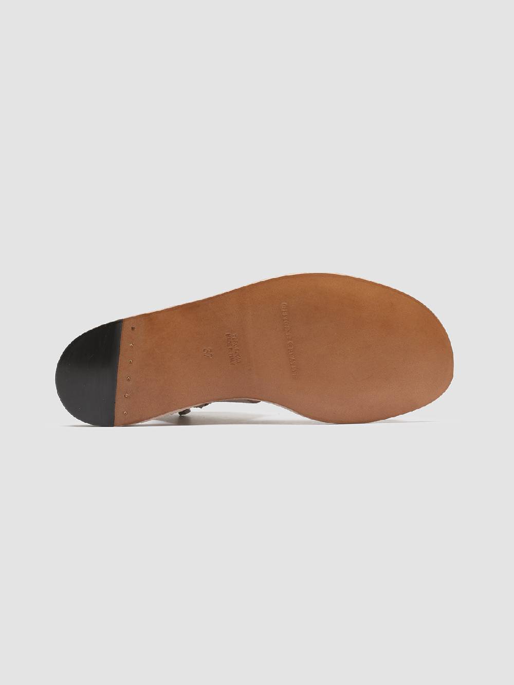 Officine Creative ITACA 039 Sandali in Pelle Tortora Vendite Flash