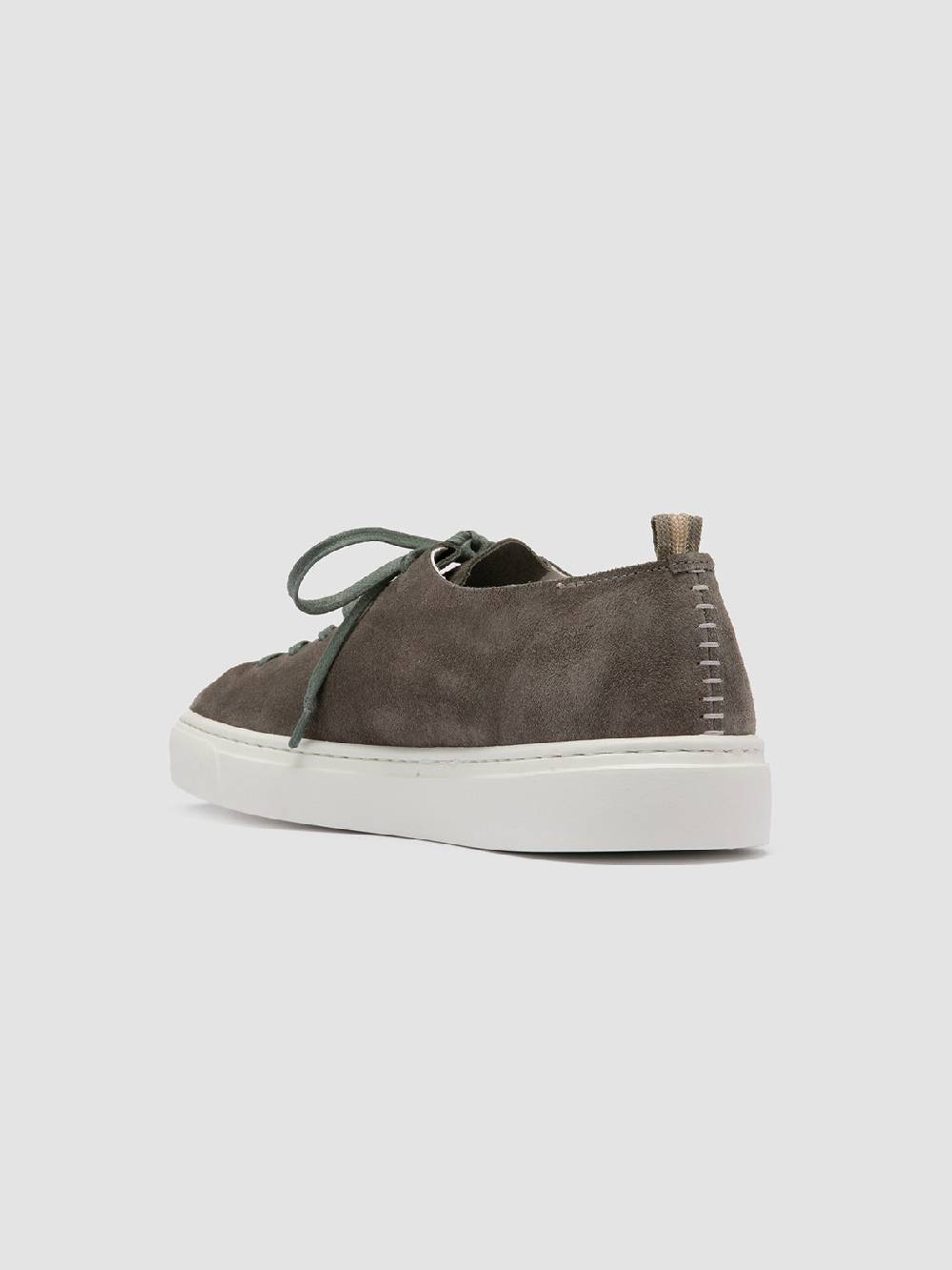 Officine Creative LEGGERA 100 Sneakers Basse in Pelle Scamosciata Verde Moda