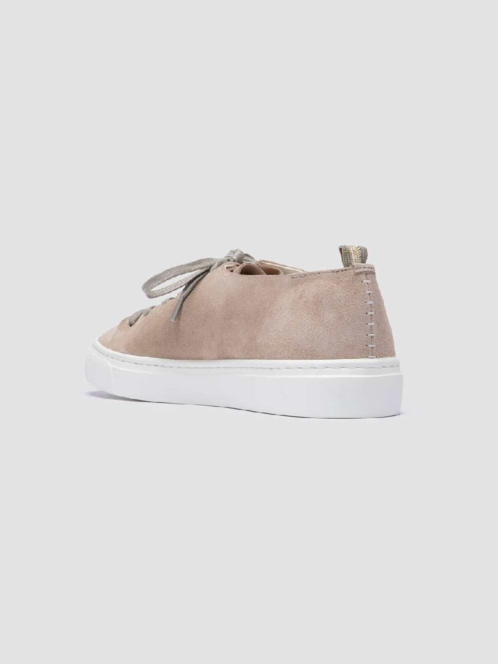 Officine Creative LEGGERA 100 Taupe Suede Low Top Sneakers Italy