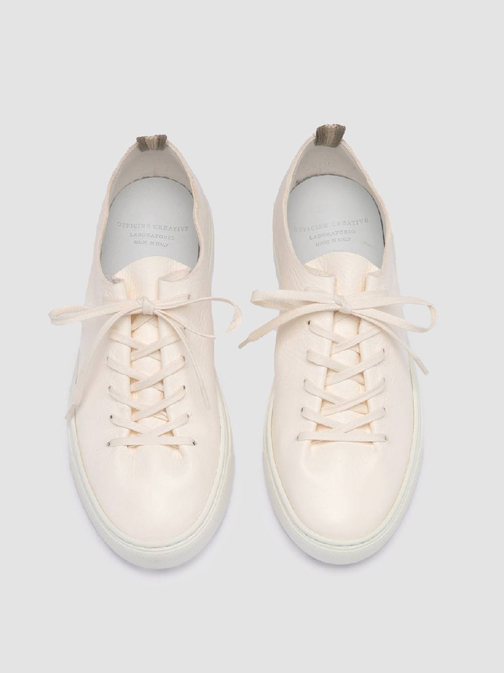 Officine Creative LEGGERA 100 White Leather Low Top Sneakers Italia