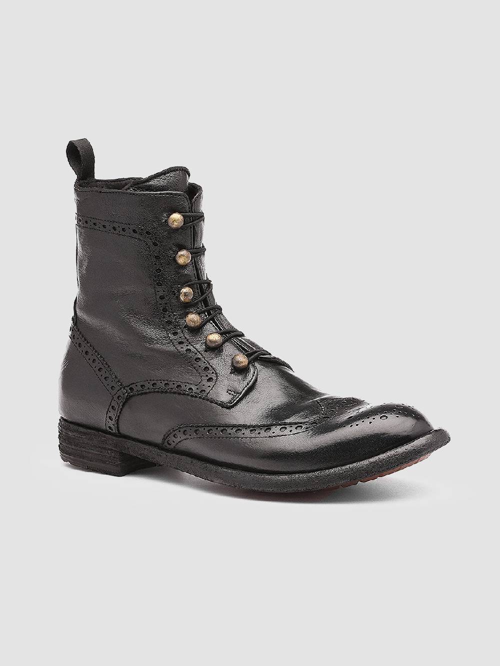 Officine Creative LEXIKON 131 Stivaletti in Pelle Nera Soddisfazione Garantita