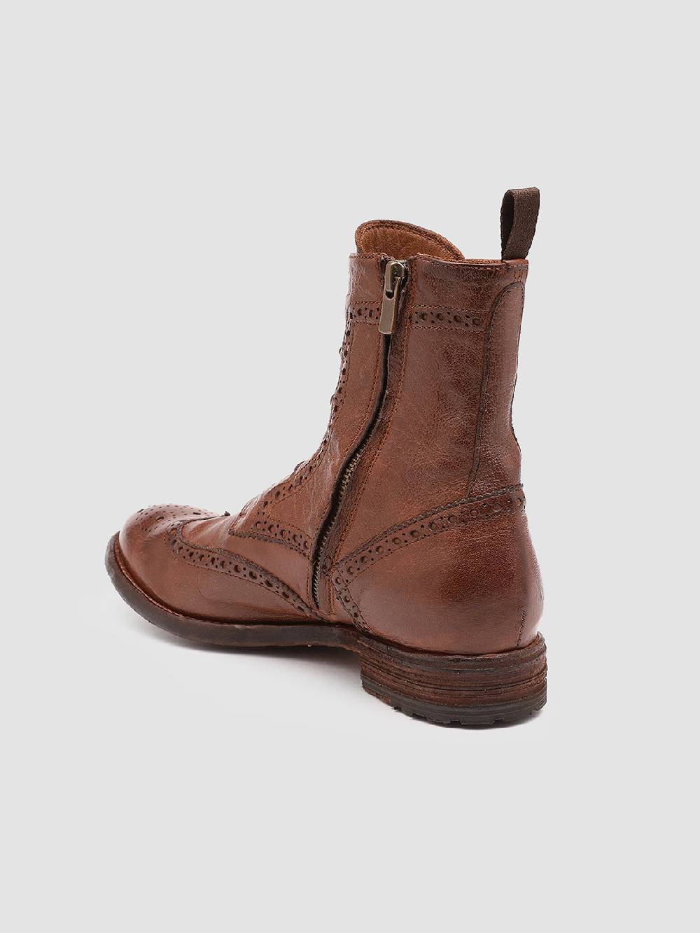 Officine Creative LEXIKON 131 Stivaletti in Pelle Marrone Qualità Garantita
