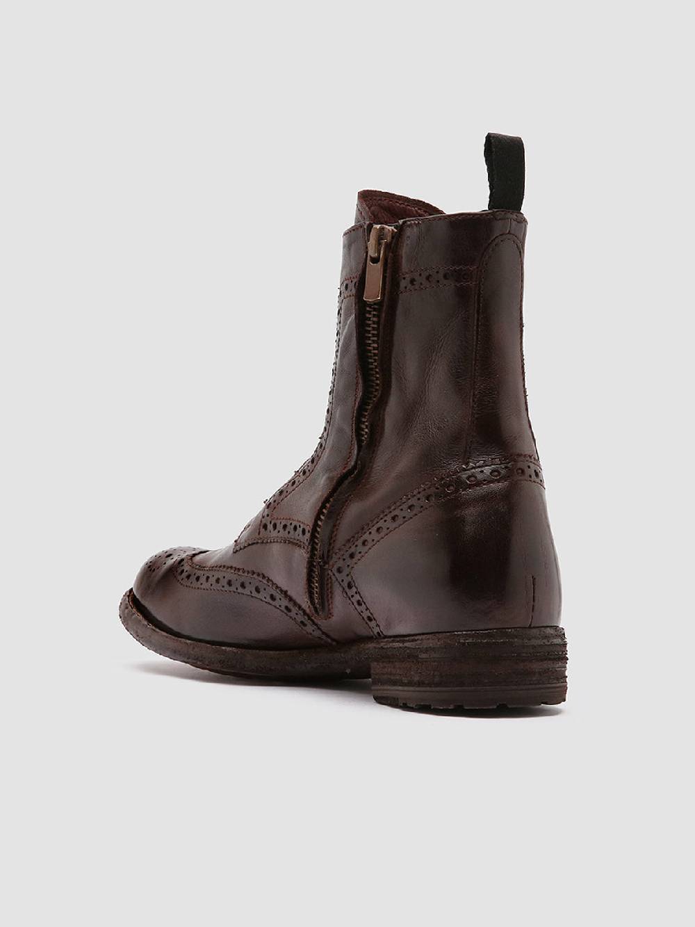 Officine Creative LEXIKON 131 Stivaletti in Pelle Marrone Negozi Online