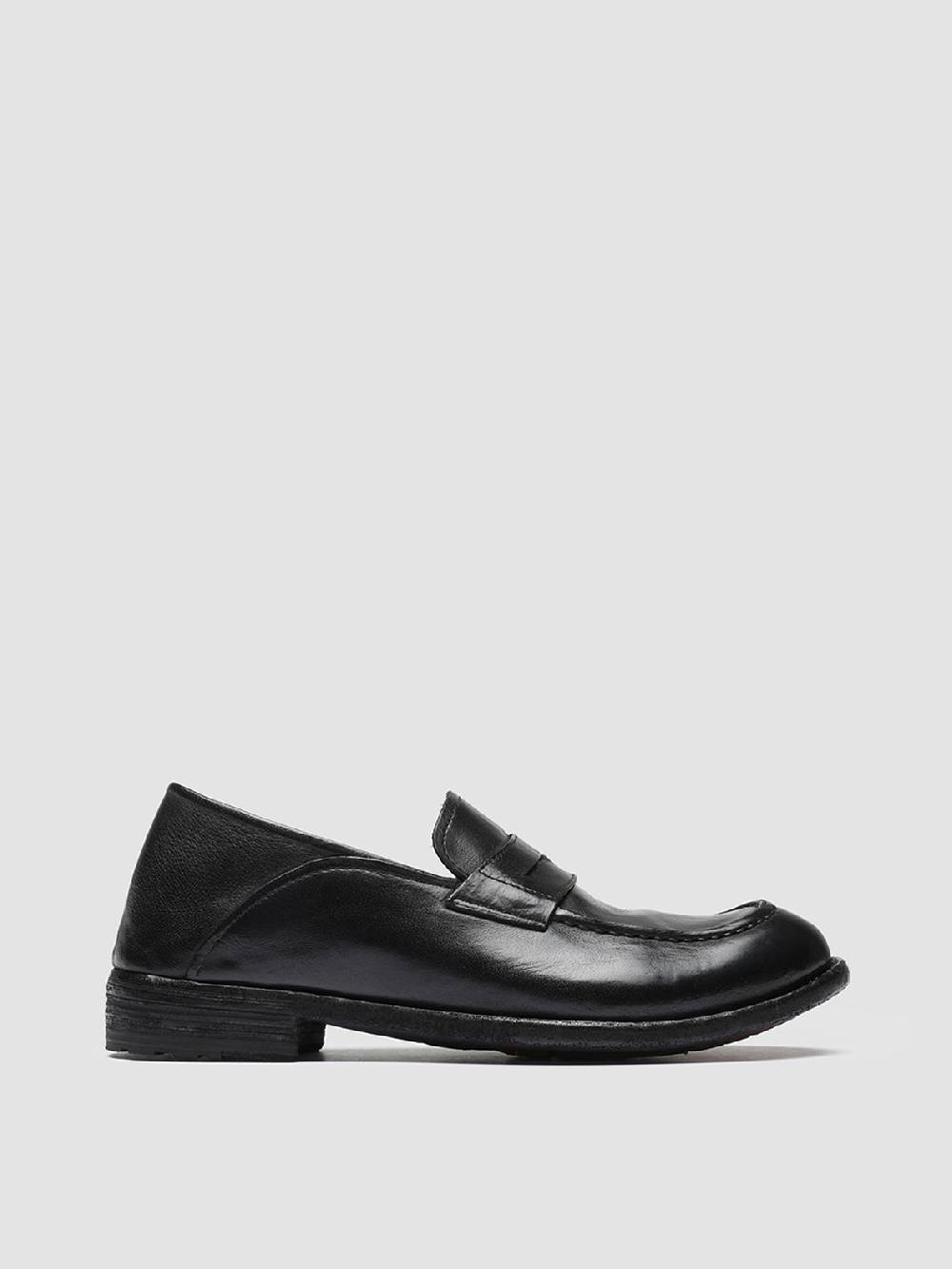 Officine Creative LEXIKON 140 Mocassini Penny Loafer in Pelle Nera Acquista Ora