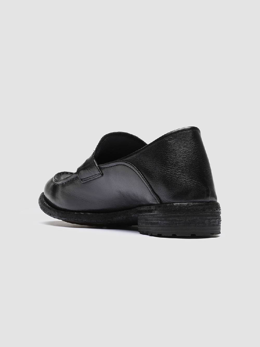 Officine Creative LEXIKON 140 Mocassini Penny Loafer in Pelle Nera Acquista Ora