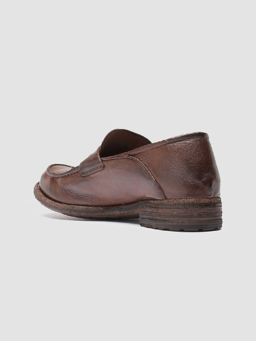 Officine Creative LEXIKON 140 Mocassini Penny Loafer in Pelle Marrone Consegna Veloce