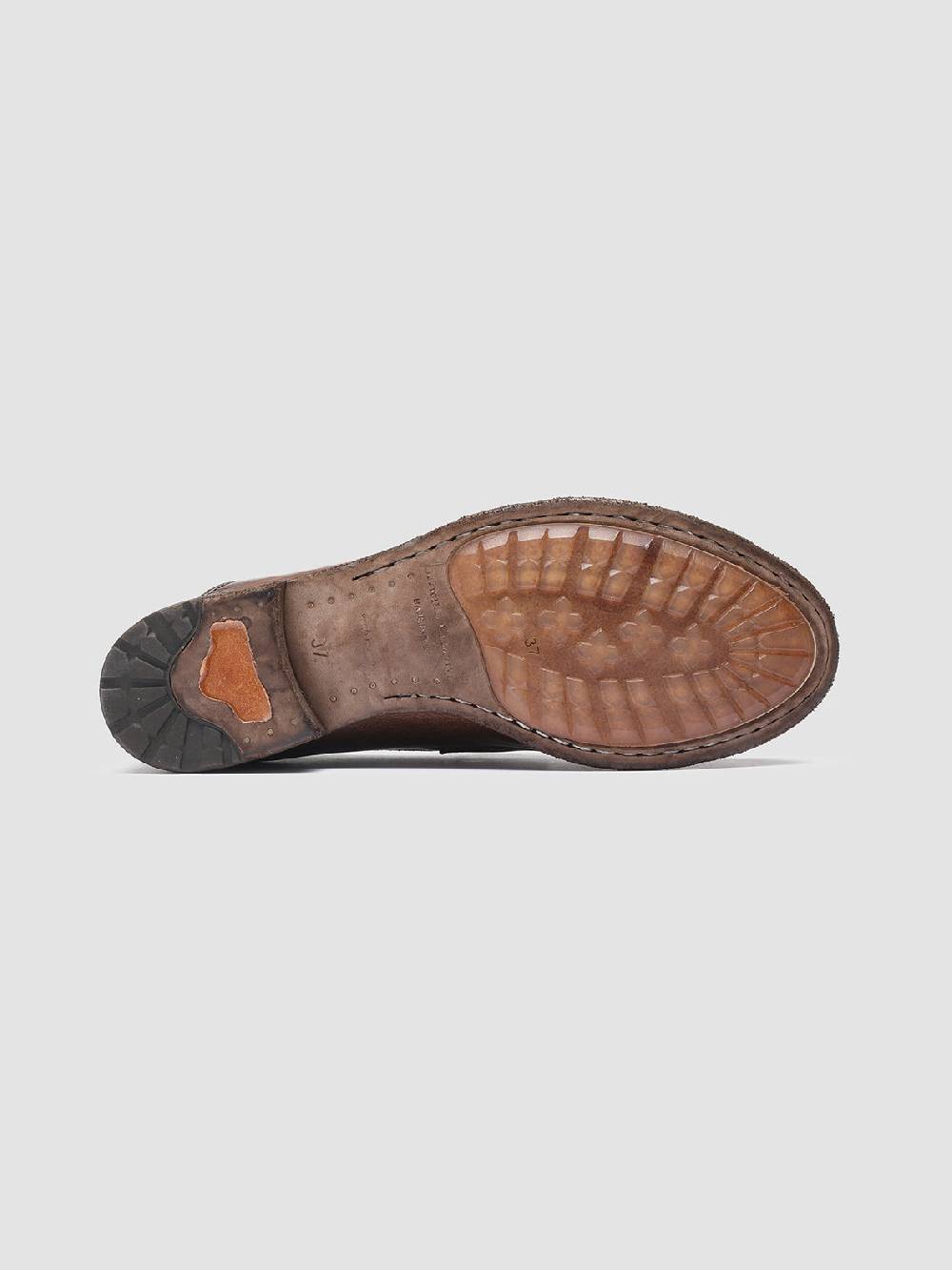 Officine Creative LEXIKON 140 Mocassini Penny Loafer in Pelle Marrone Consegna Veloce