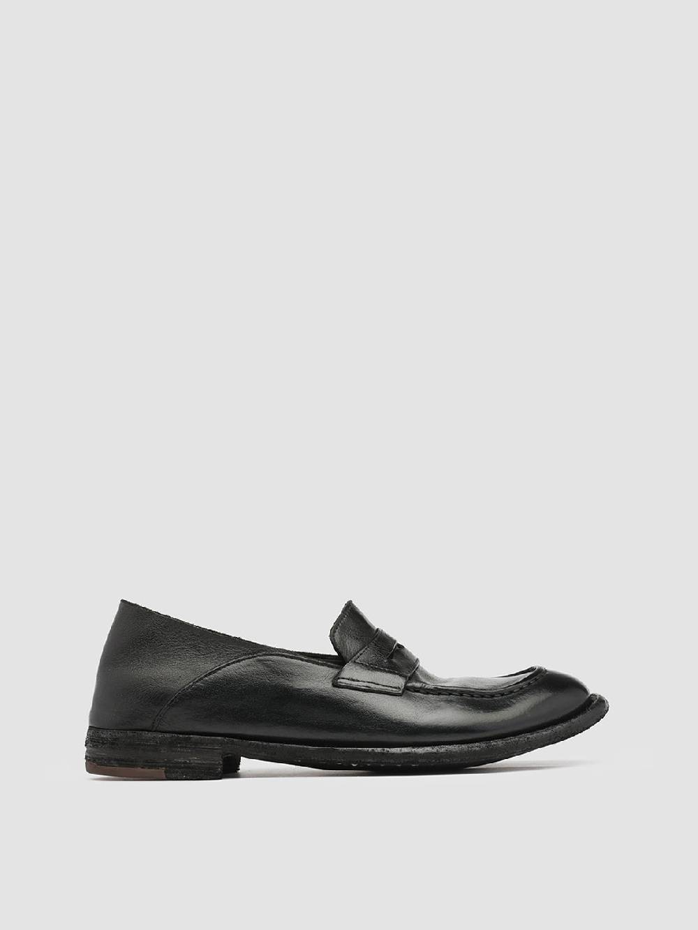 Officine Creative LEXIKON 516 Mocassini in Pelle Nera Fino Al -60%