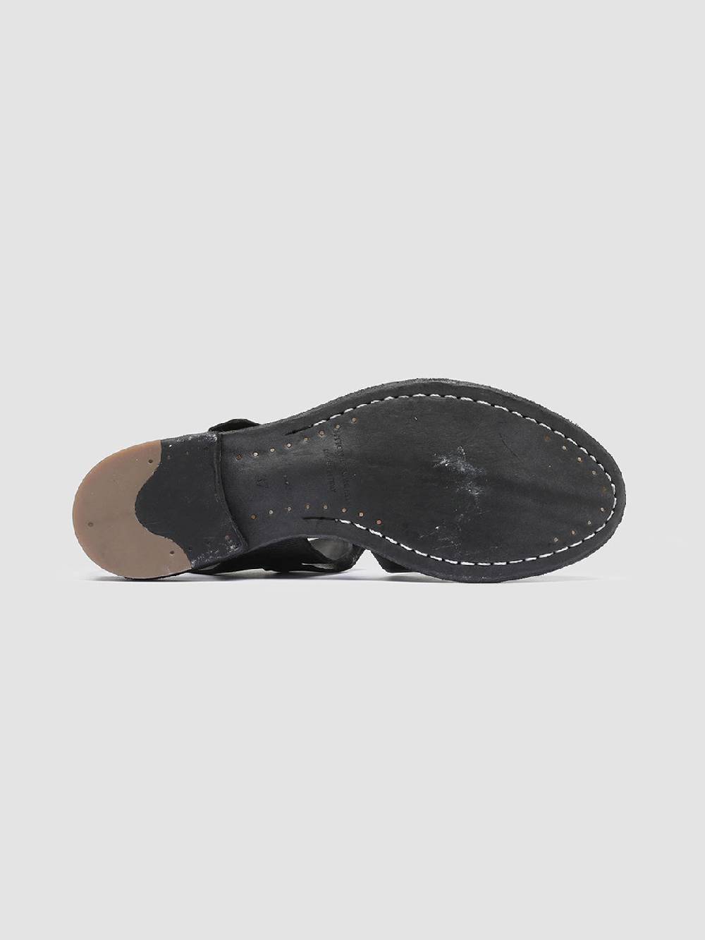 Officine Creative LEXIKON 536 Sandali in Pelle Nera Enormi risparmi