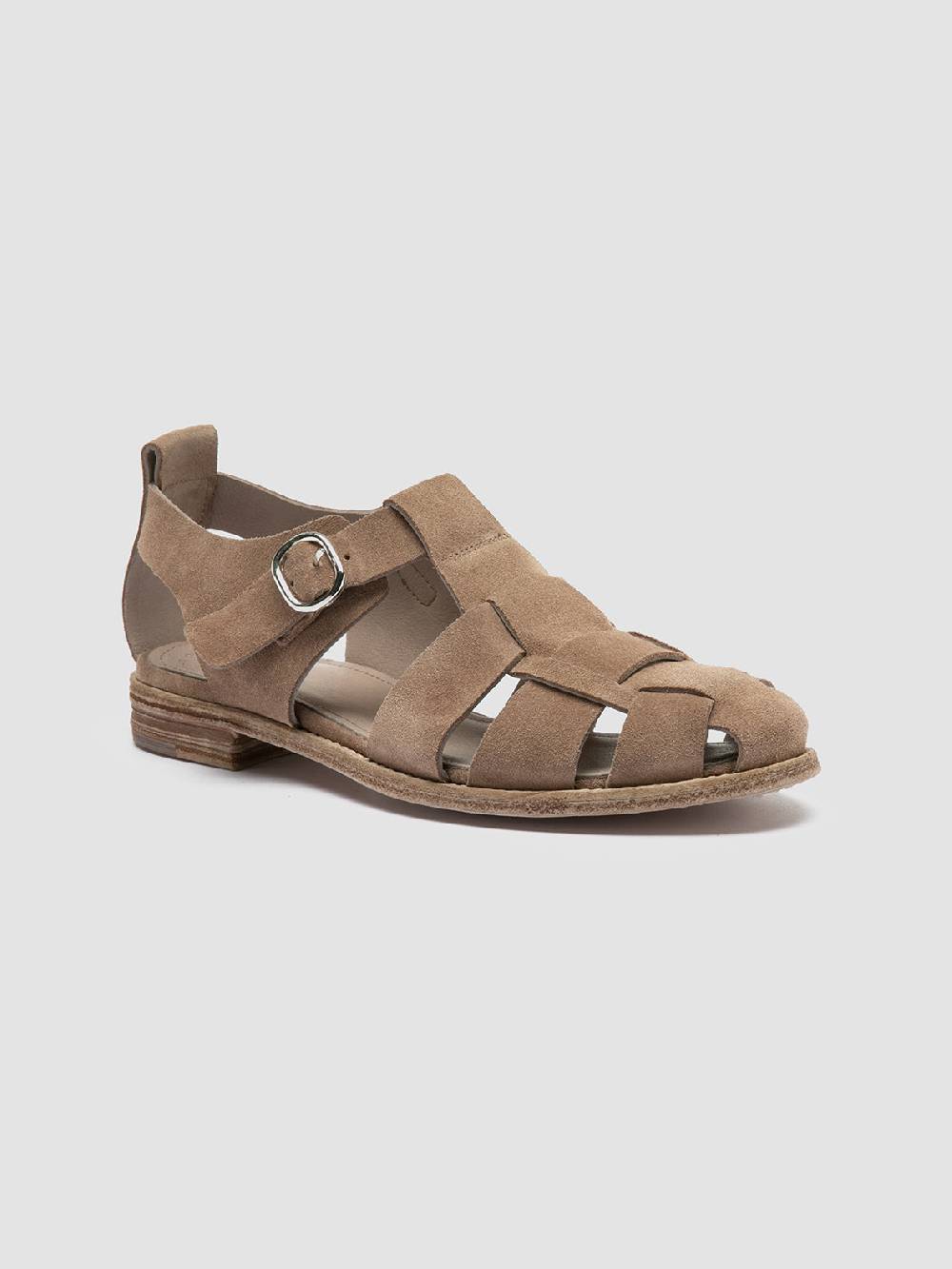 Officine Creative LEXIKON 536 Sandali in Pelle scamosciata Tortora Prezzo basso