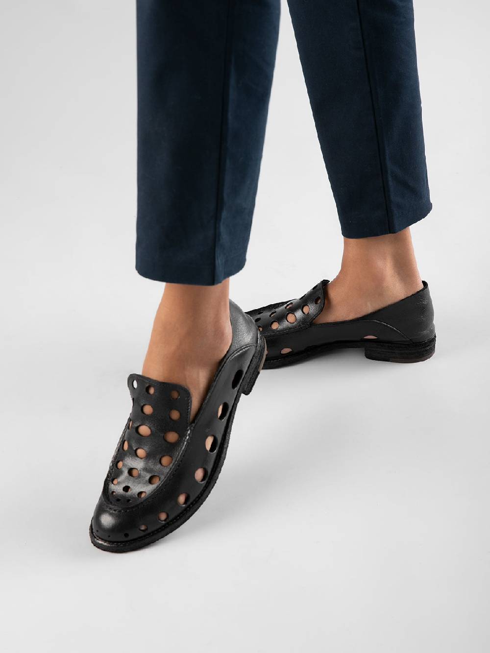 Officine Creative LEXIKON 542 Mocassini in Pelle Nera Offerta settimanale