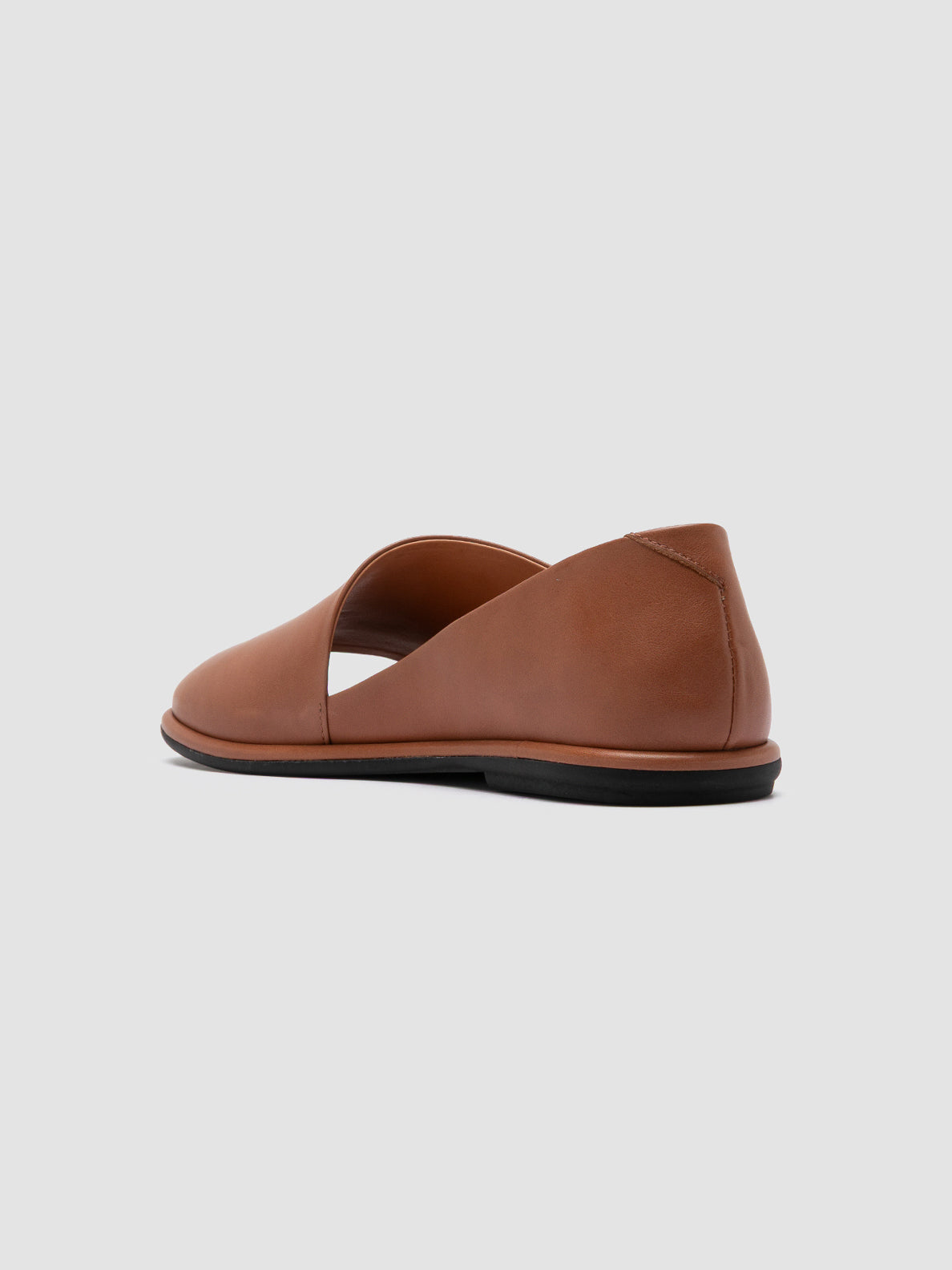 Officine Creative MIENNE 102 Scarpe Peep Toe in Pelle Marrone Fino al 50% di sconto