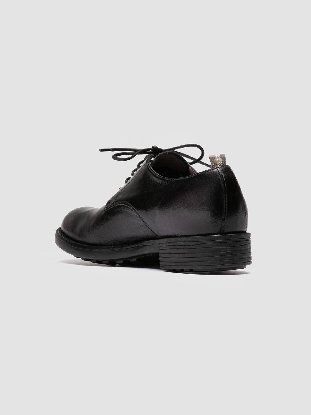 Officine Creative SERGEANT 101 Derby in Pelle Nera 50% di sconto con spedizione gratuita