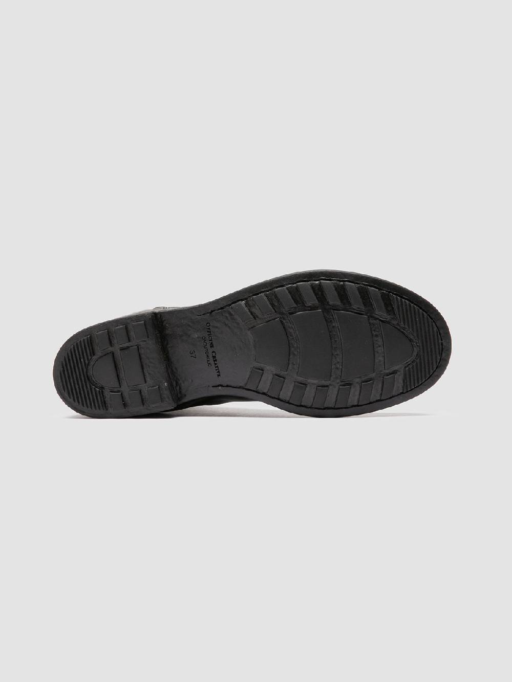 Officine Creative SERGEANT 102 Stivaletti Chelsea in Pelle Nera Officina