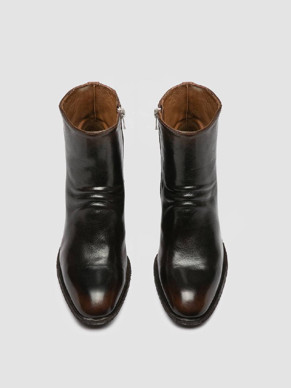 Officine Creative SYDNE 008 Brown Leather Boots Duty-free