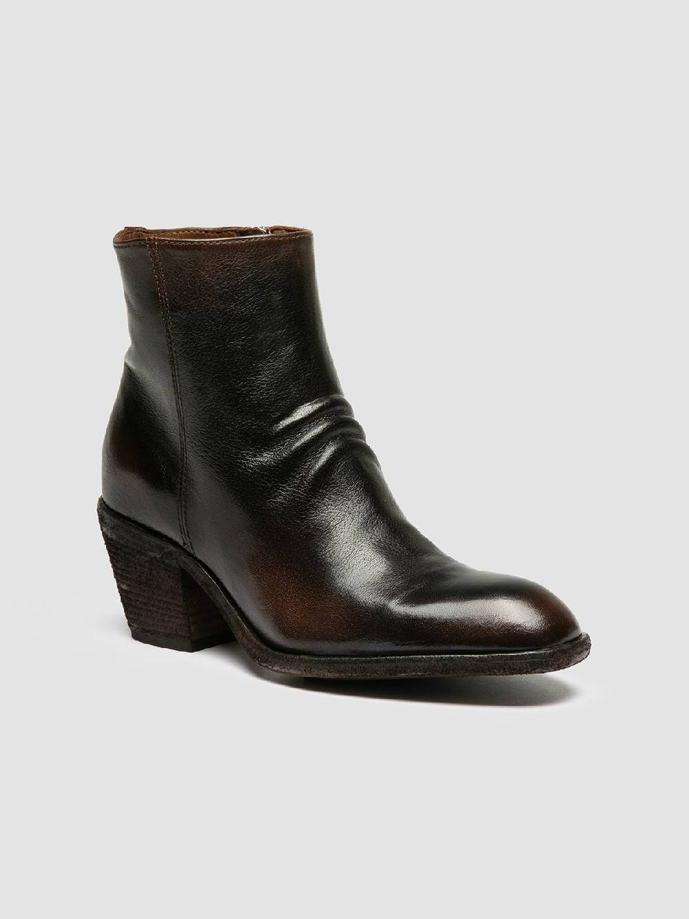 Officine Creative SYDNE 008 Brown Leather Boots Duty-free