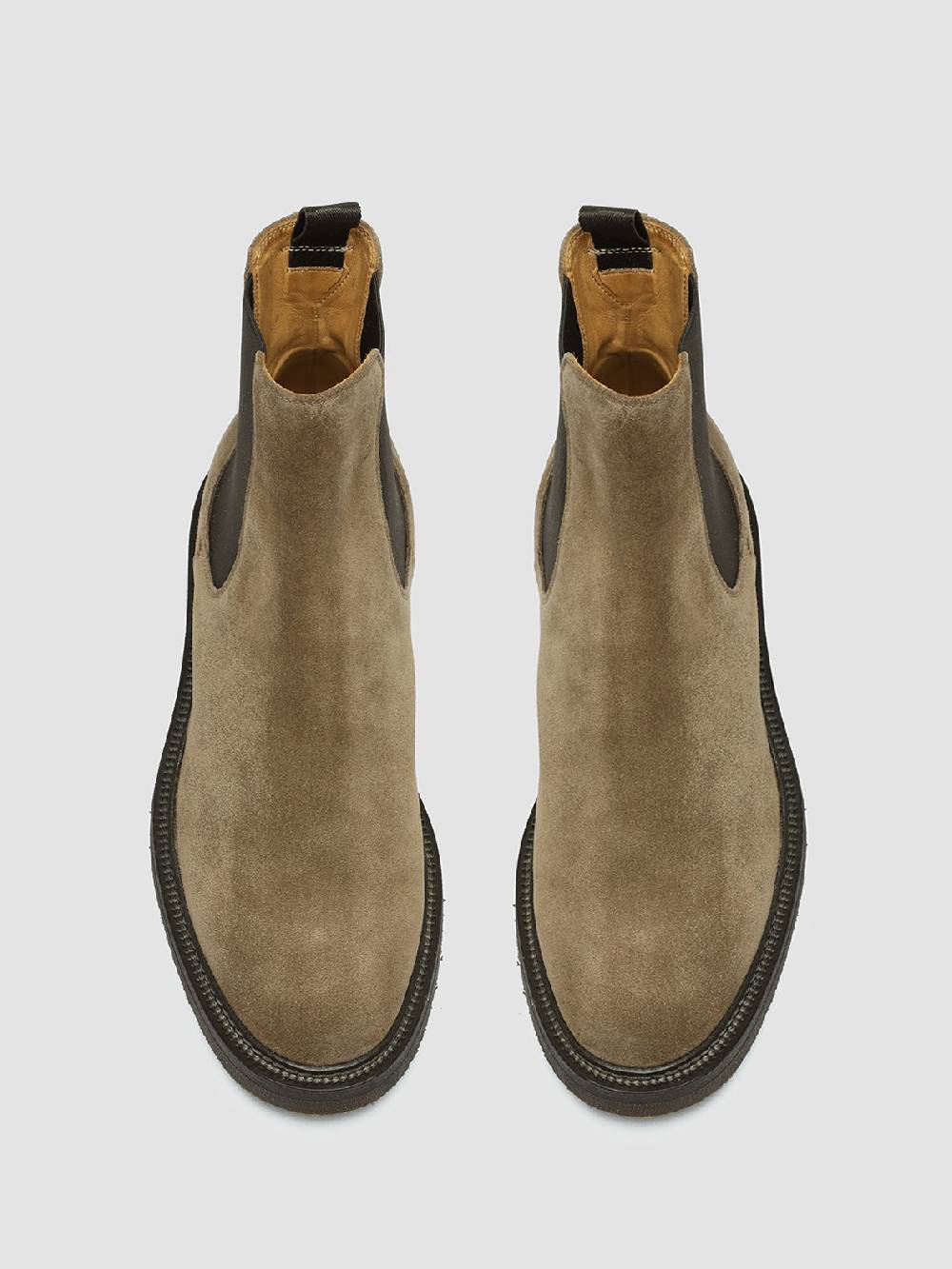 Officine Creative HOPKINS FLEXI 204 Stivali Pull On in Camoscio Tortora Sconti questo mese