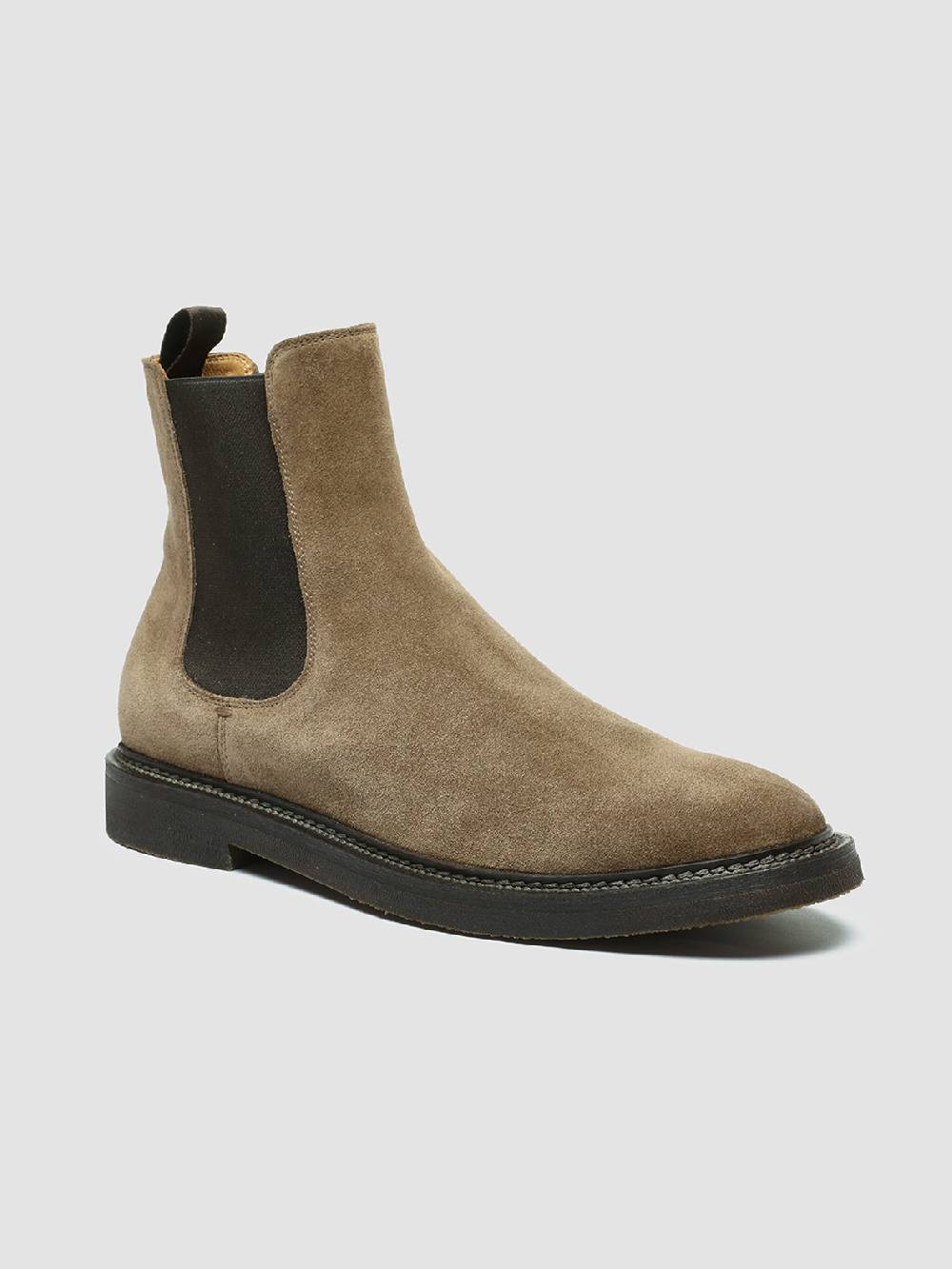 Officine Creative HOPKINS FLEXI 204 Stivali Pull On in Camoscio Tortora Sconti questo mese