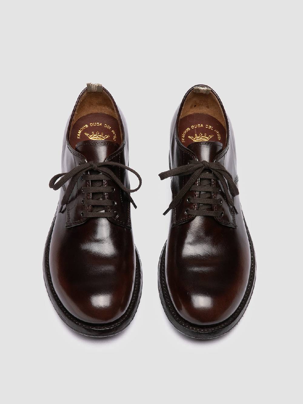 Officine Creative ADMIRAL 001 Derby in Pelle Marrone Italy
