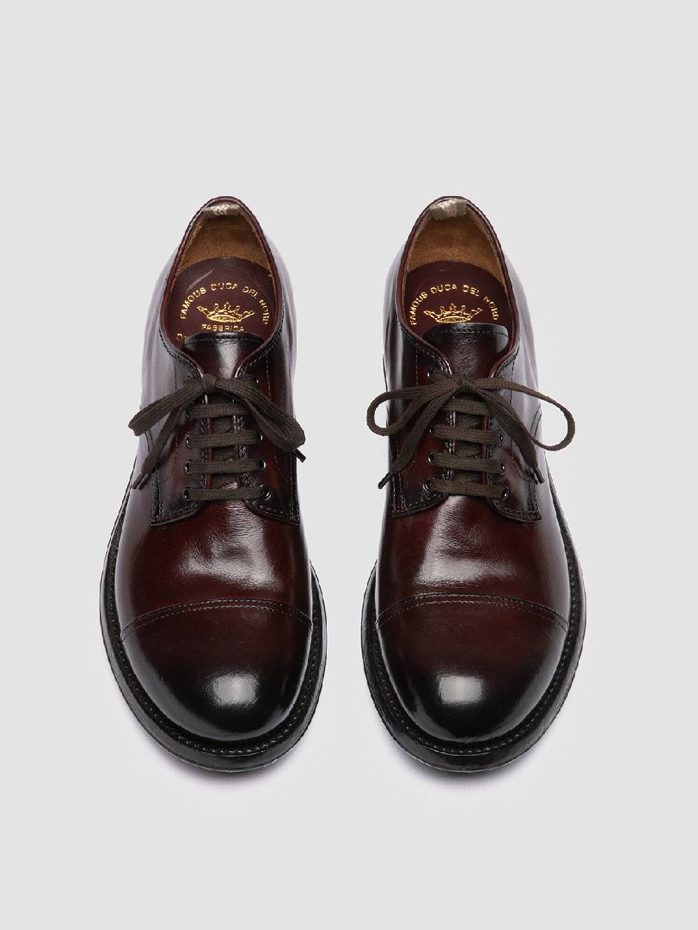 Officine Creative ADMIRAL 002 Derby in Pelle Bordeaux Italia