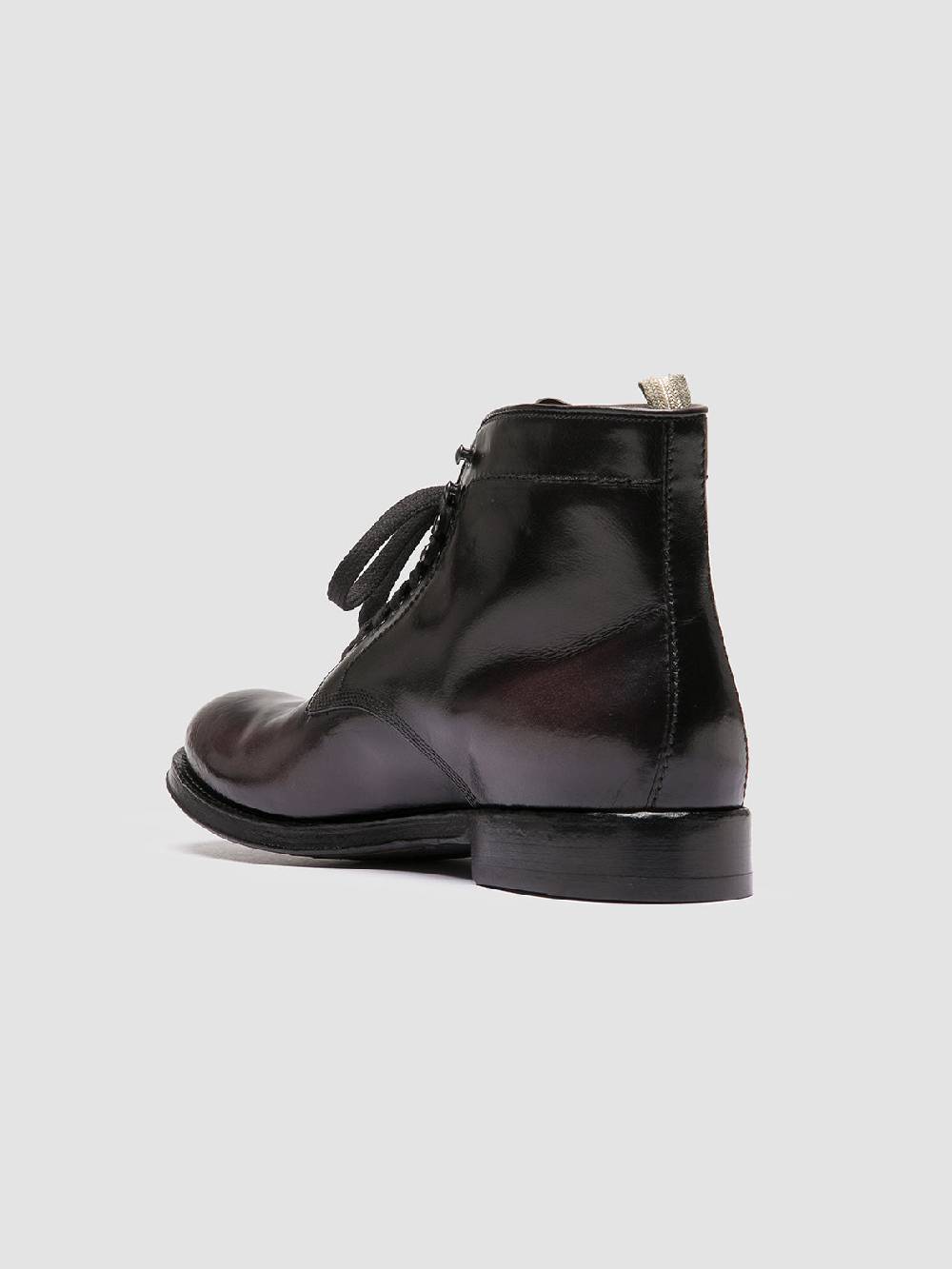 Officine Creative ADMIRAL 004 Stivali Stringati in Pelle Grigia In Linea