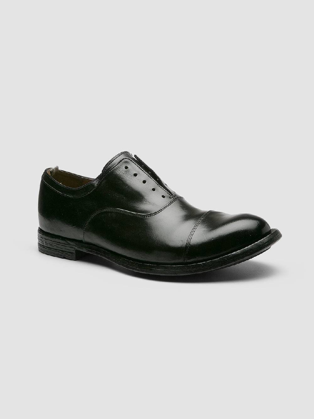 Officine Creative ANATOMIA 015 Black Leather Oxford Shoes Qualità Garantita